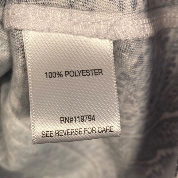 One World Womens Floral Poncho Blouse Sz 1X Boho Roses Gypsy Handkerchief Flowy - Picture 3 of 13